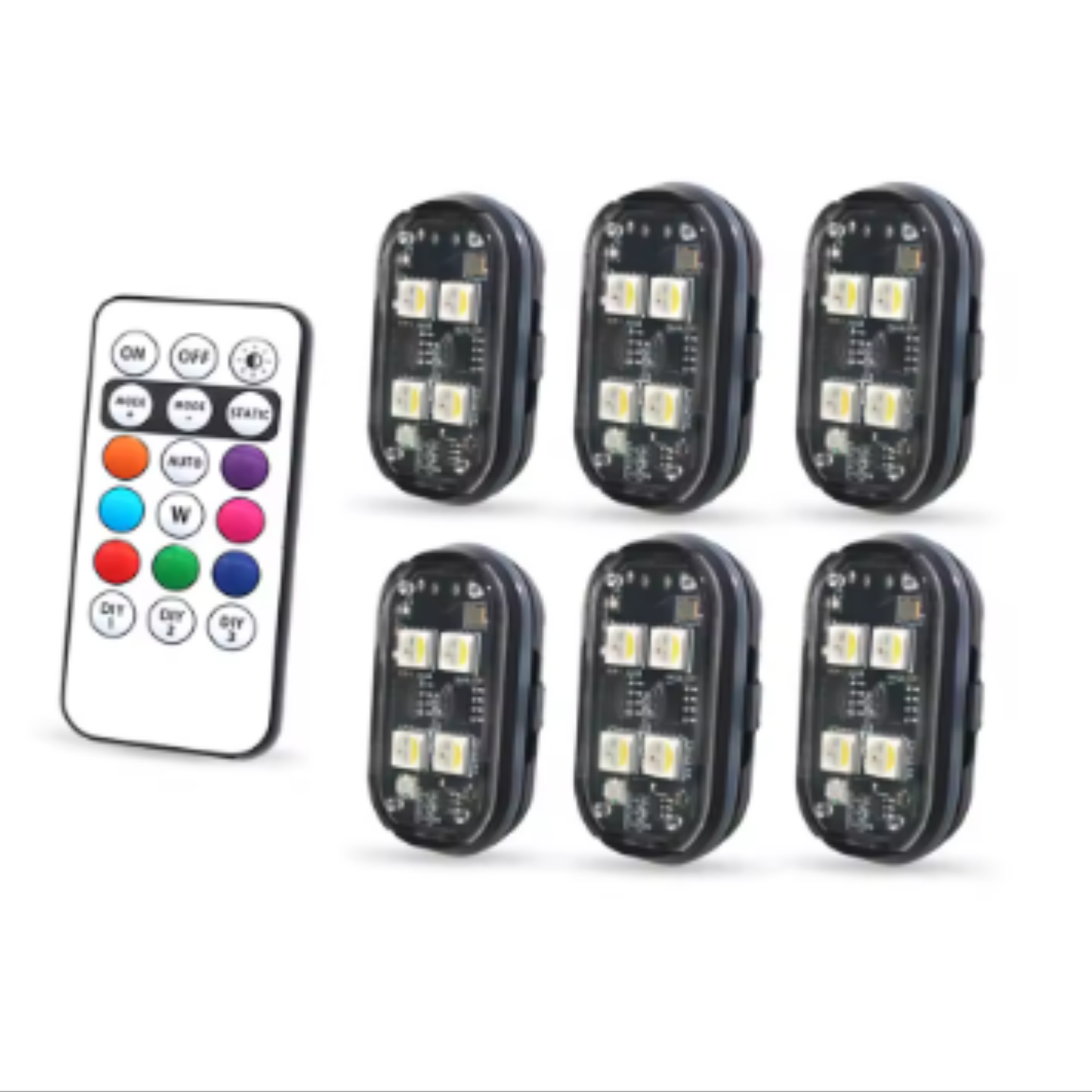 Lumières Stroboscopiques LED Sans Fil – Ambiance & Style pour votre Habitacle